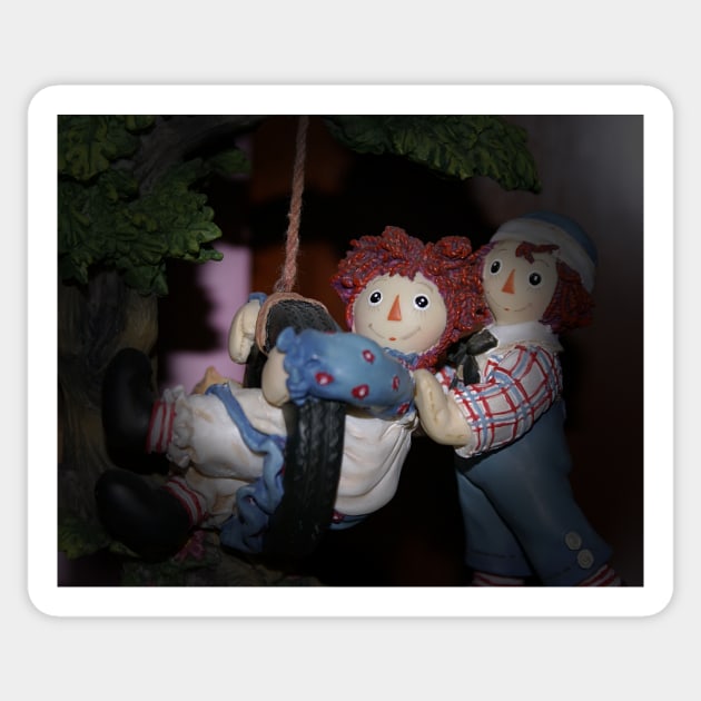 Raggedy Ann and Andy Sticker by KT